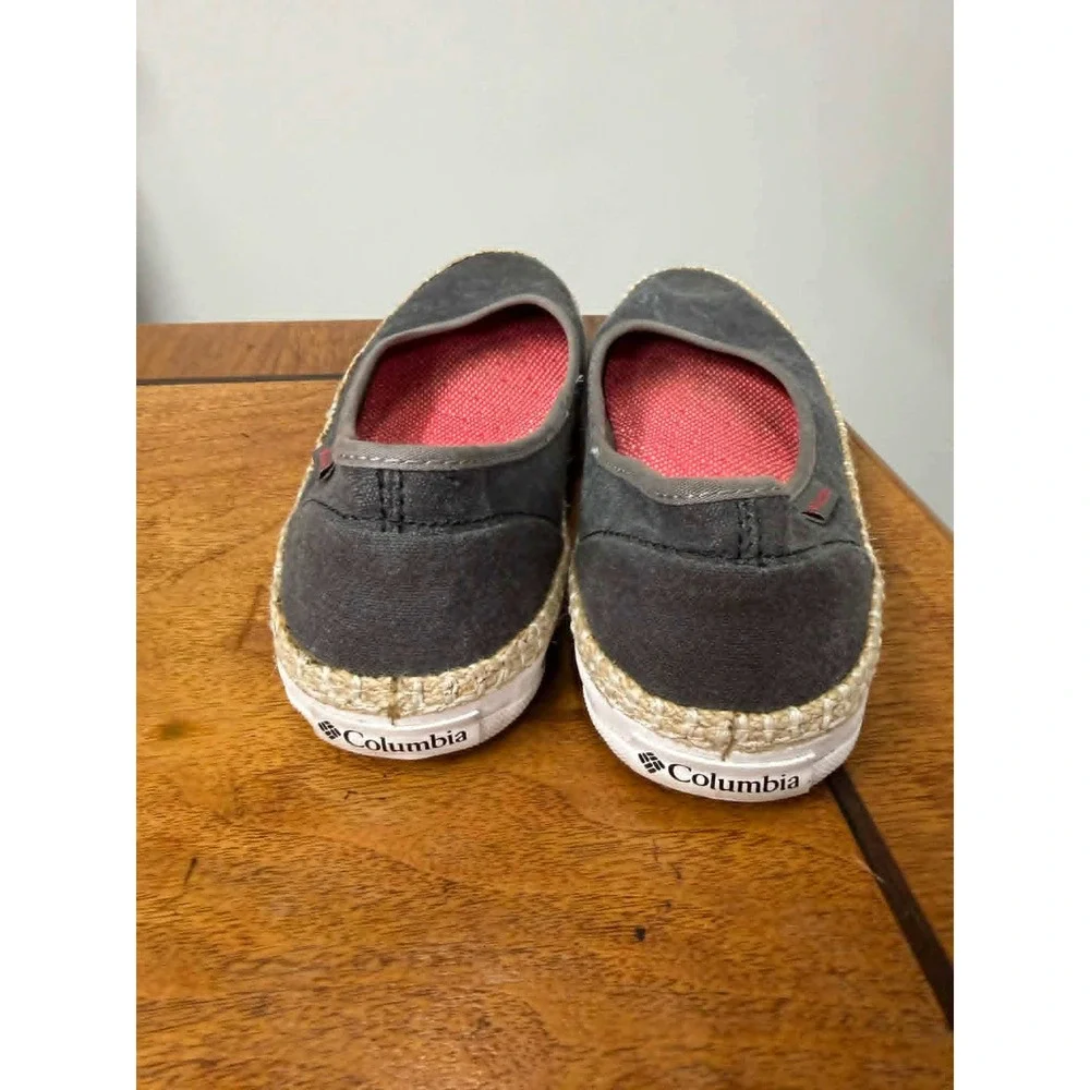 Columbia Womens 10 Sunrise Vent Grey‎ Canvas Espadrille Flats Shoes BL2686-011
